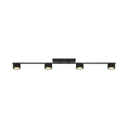Lampa griestu led luca 4x4w 2700k melna
