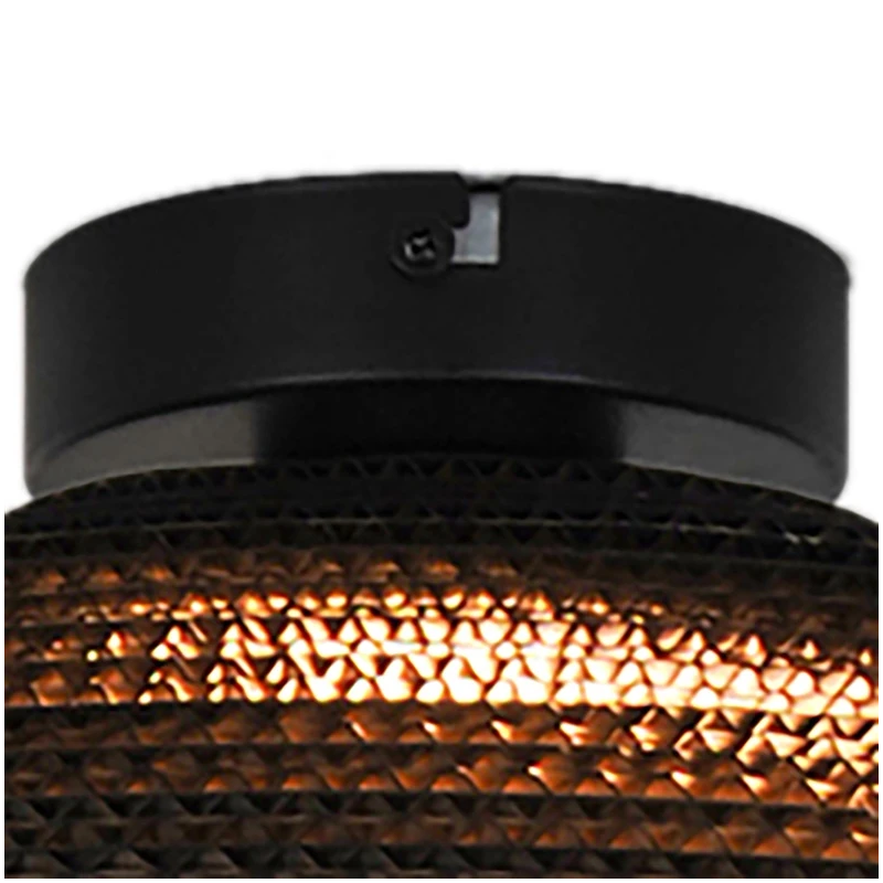 Lampa griestu paper e27 brūna-melna