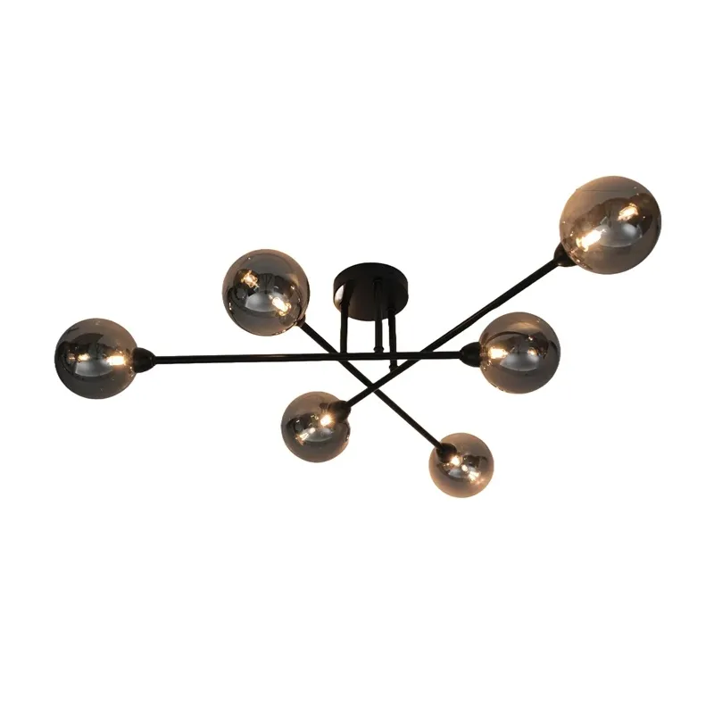 Lampa griesti Domoletti Bora CL22017A-6 smoky, G9, 6 x 5 W