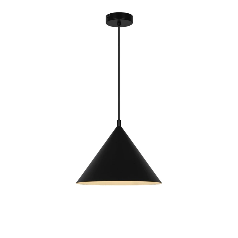 Lampa griestu triangle e27 melna