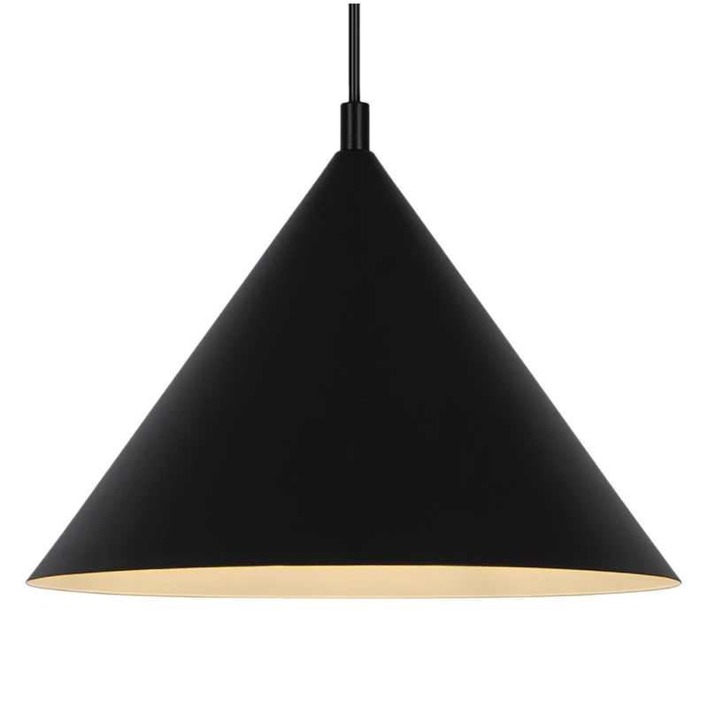 Lampa griestu triangle e27 melna