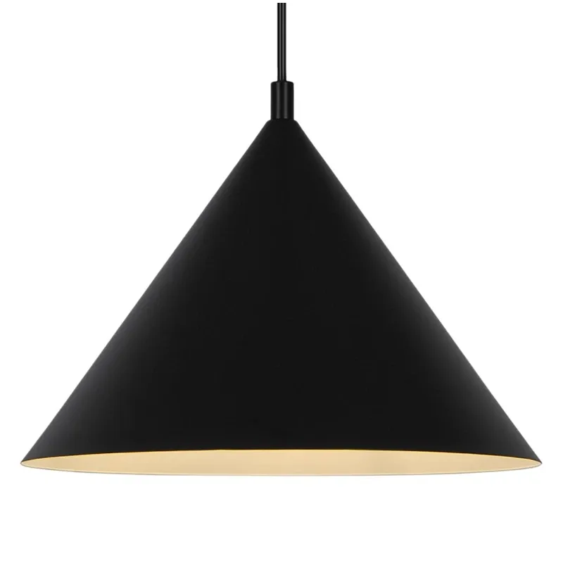 Pendant light triangle e27 black