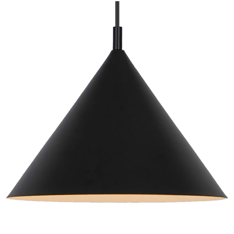 Lampa griestu triangle 3xe27 melna