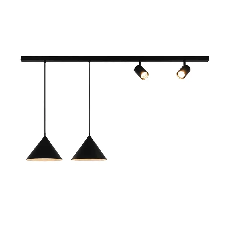 Lampa karināms Domoletti Triangle P23022F-2P+2spot, E27 - GU10, 4 x 40 W