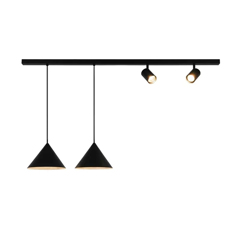 Lampa karināms Domoletti Triangle P23022F-2P+2spot, E27 - GU10, 4 x 40 W
