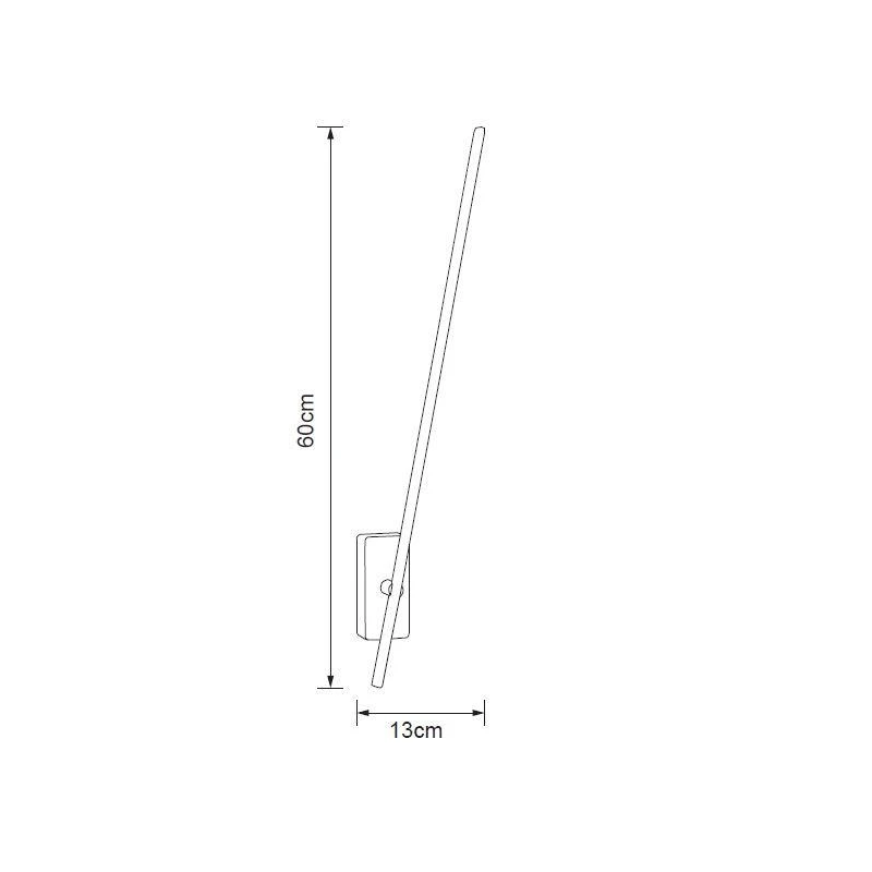 Lampa sienas led stim 7w 60cm zelta