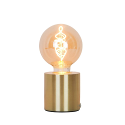 Galda lampa lock e27 zelta