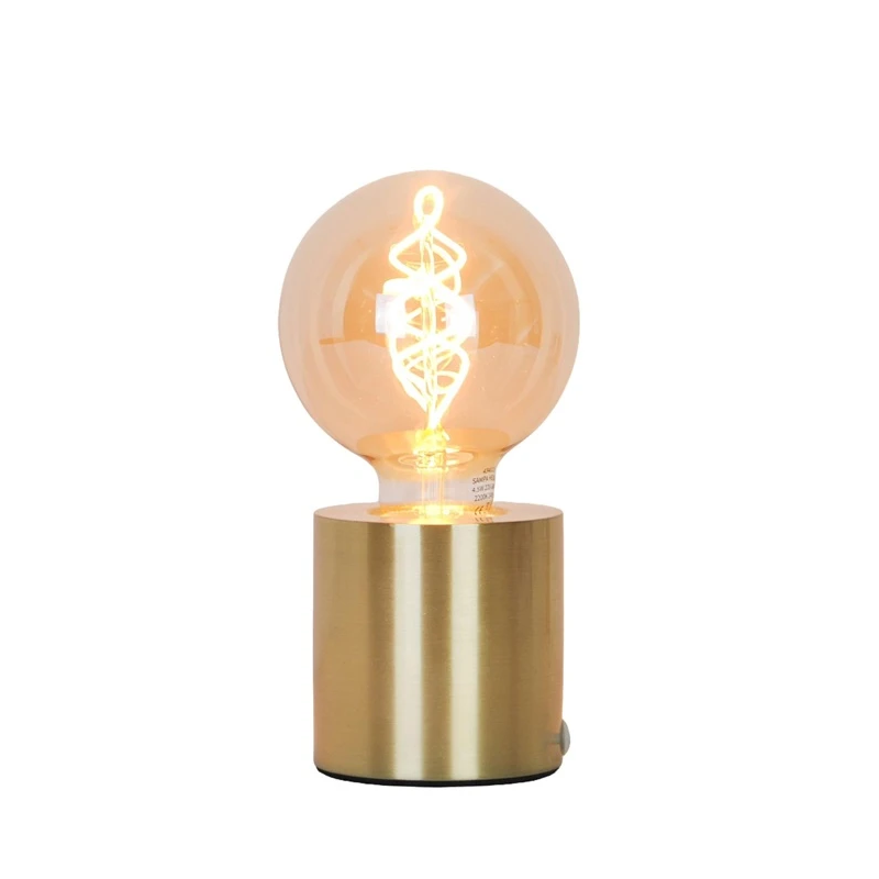 Galda lampa lock e27 zelta