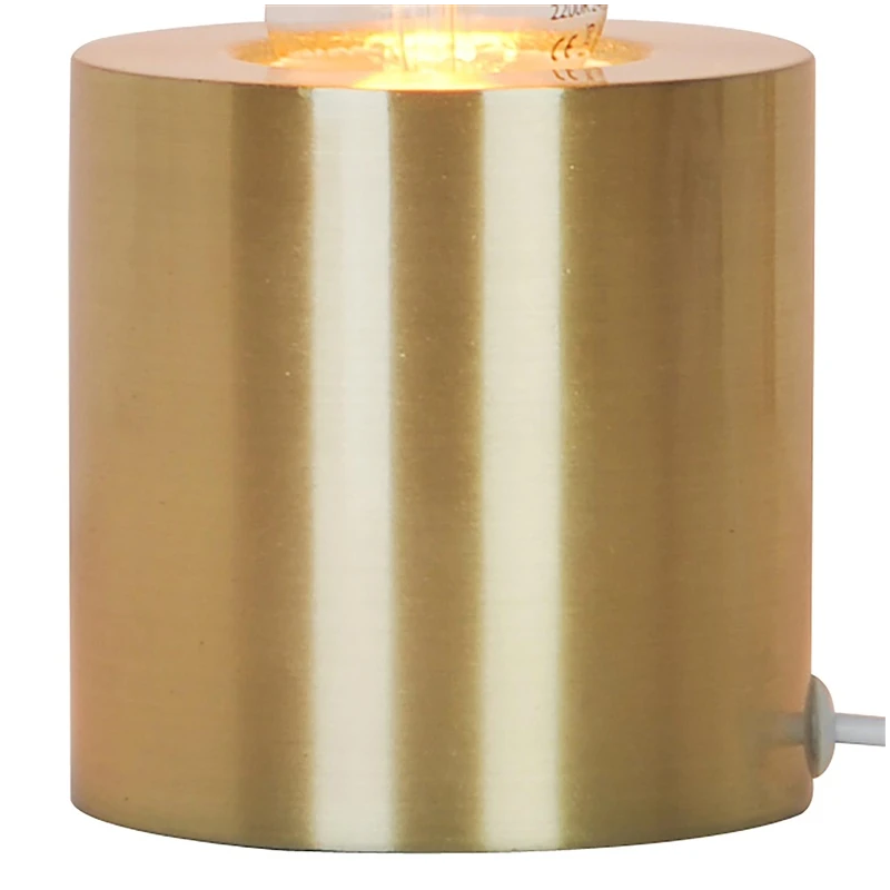 Galda lampa lock e27 zelta