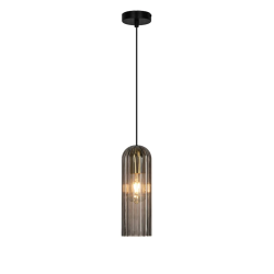 Lampa griestu catalo e27 melna-dūminis