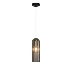 Lampa griestu catalo e27 melna-dūminis