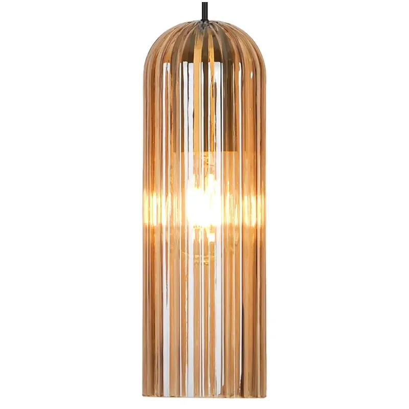 Pendant light catalo e27 black-amber