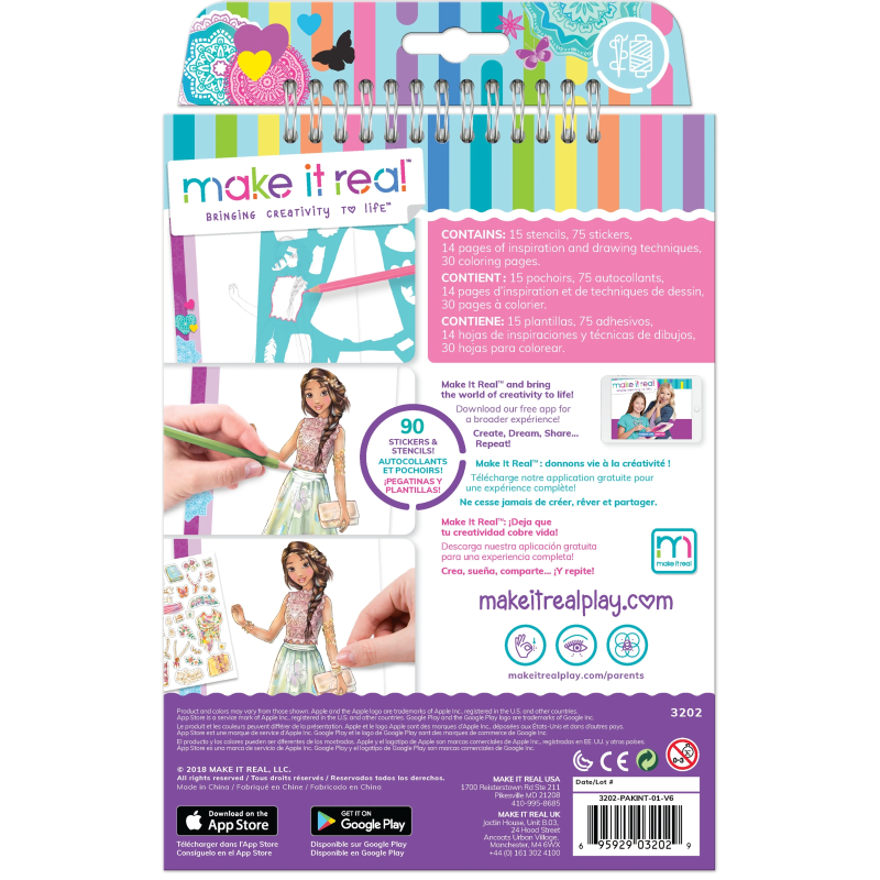 MAKE IT REAL Skiču burtnīca "Blooming Creativity"