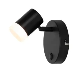 Šviestuvas sieninis Domoletti Wick LED21001-1R BLK, 3000 °K, 1 x 3.5 W
