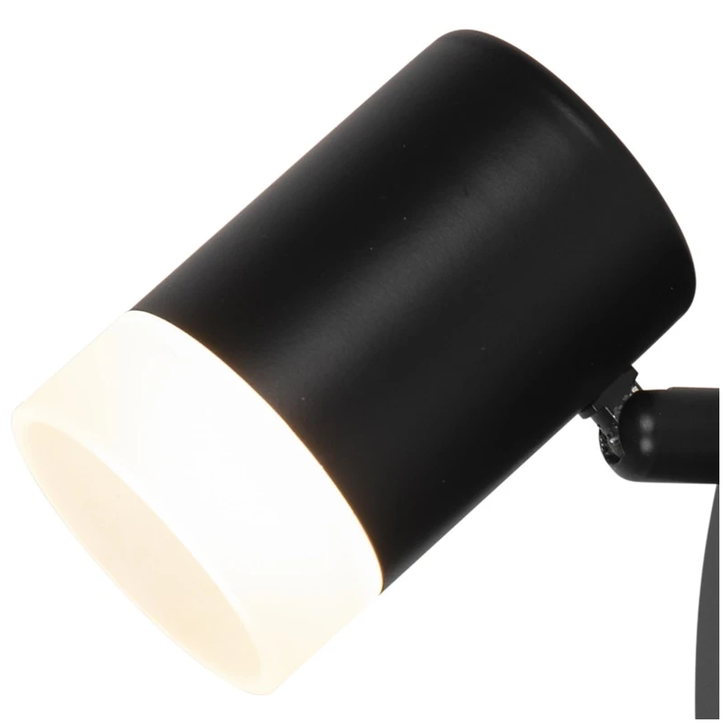 Spotlampa led wick 3.5w 3000k melna