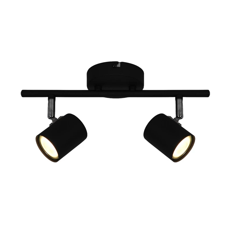 Spotlampa safi 2xgu10 melna