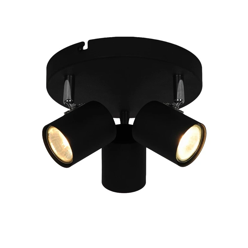 Spotlampa safi 3xgu10 melna