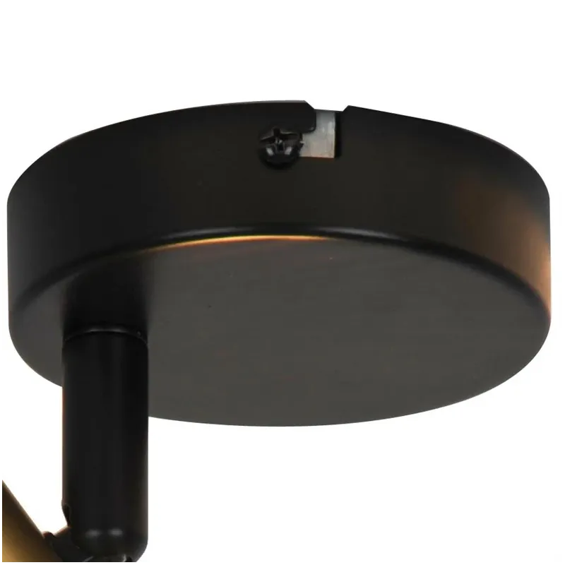 Spotlampa shadow e14 melna- zelta