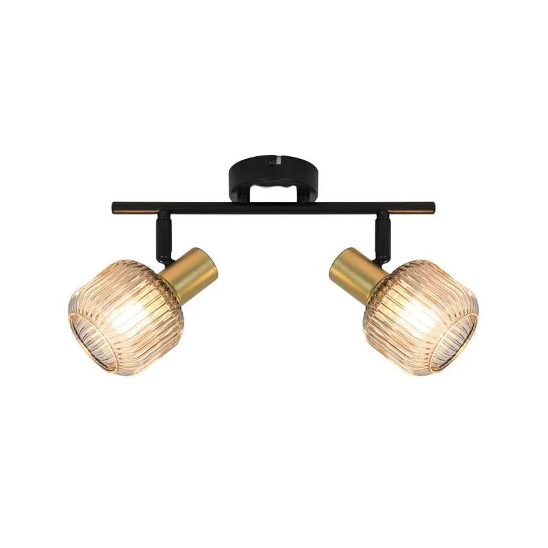 Spot light shadow 2xe14 black-gold