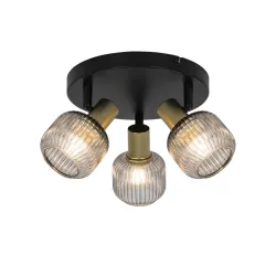 Spot light round shadow 3xe14 bl-gold