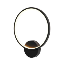 Lampa led piest ajacco 10w 3000k melna