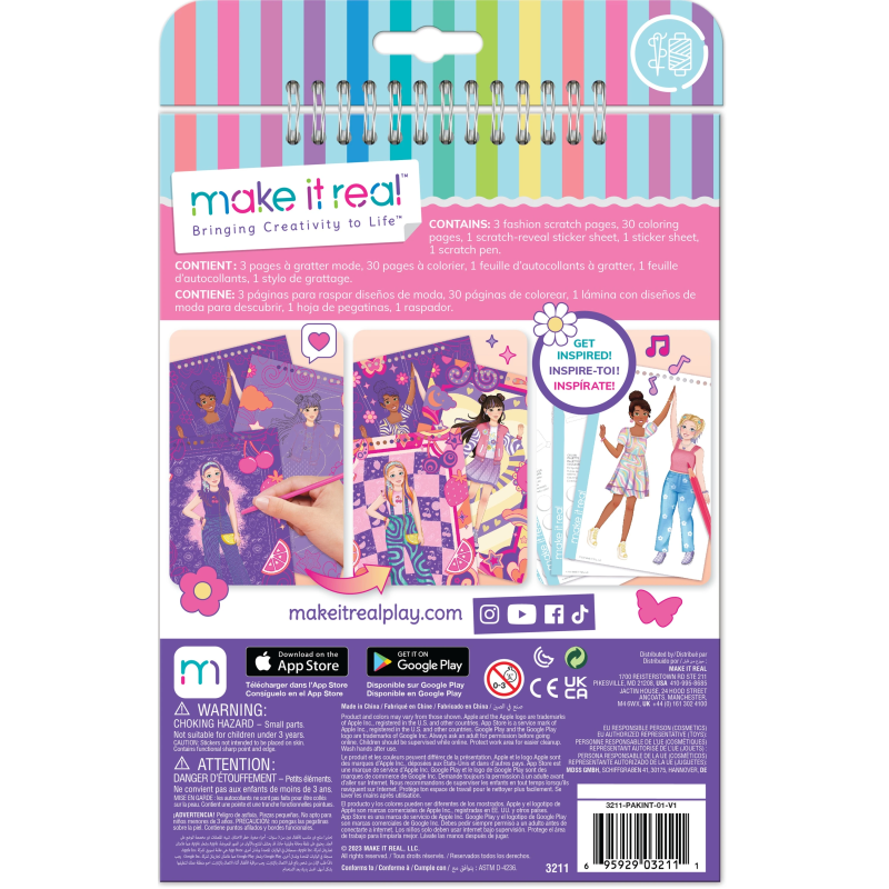 MAKE IT REAL Modes dizaina skrāpējamā māksla: Groovy Vibes