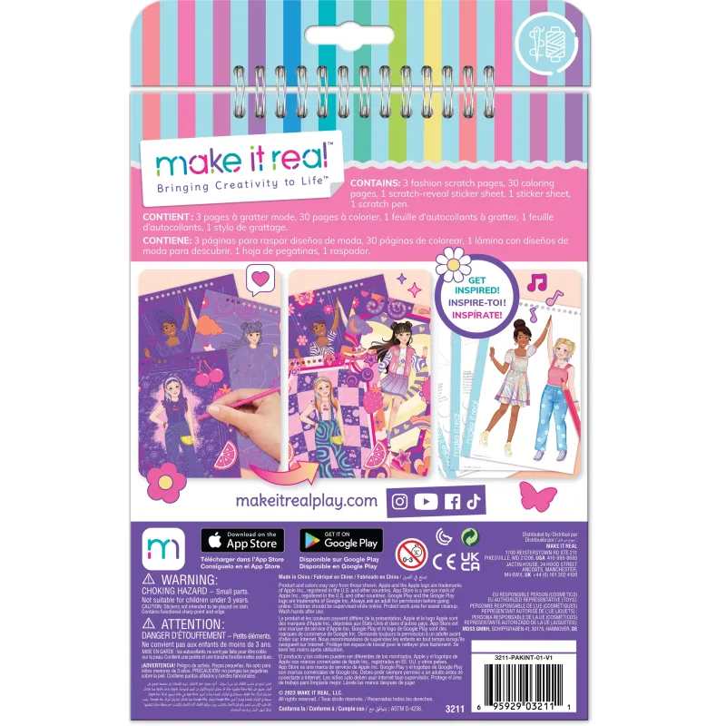 MAKE IT REAL Modes dizaina skrāpējamā māksla: Groovy Vibes