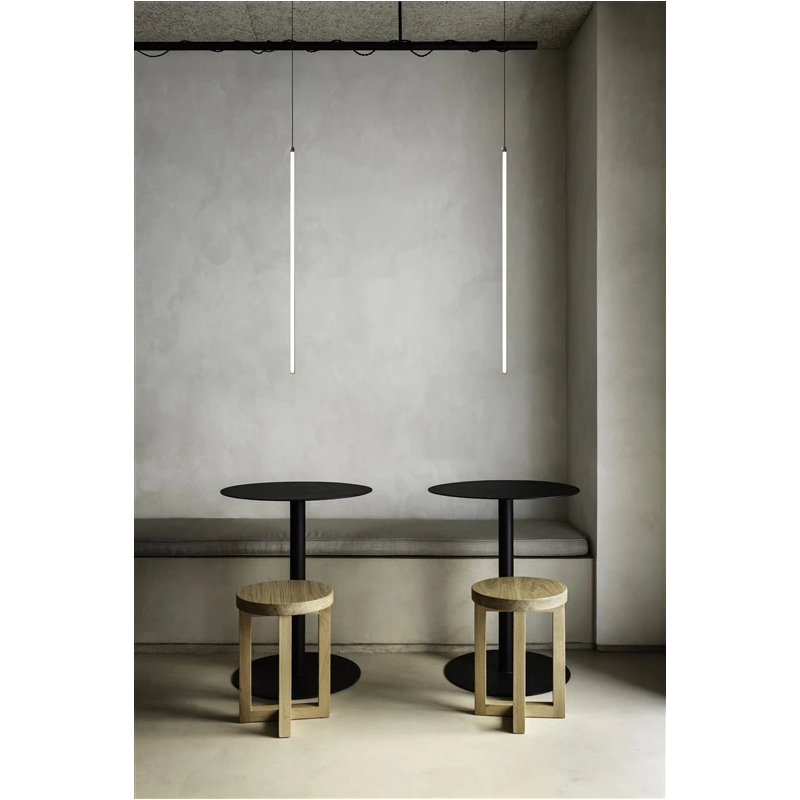 Lampa griestu led sibiu bar 4000k melna