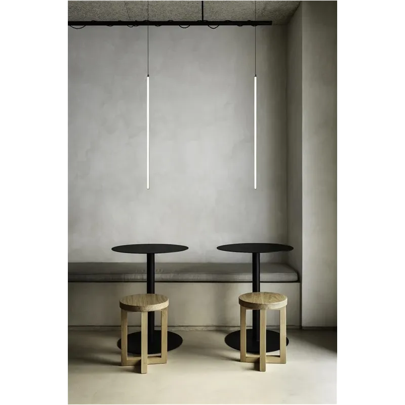 Lampa griestu led sibiu bar 4000k melna