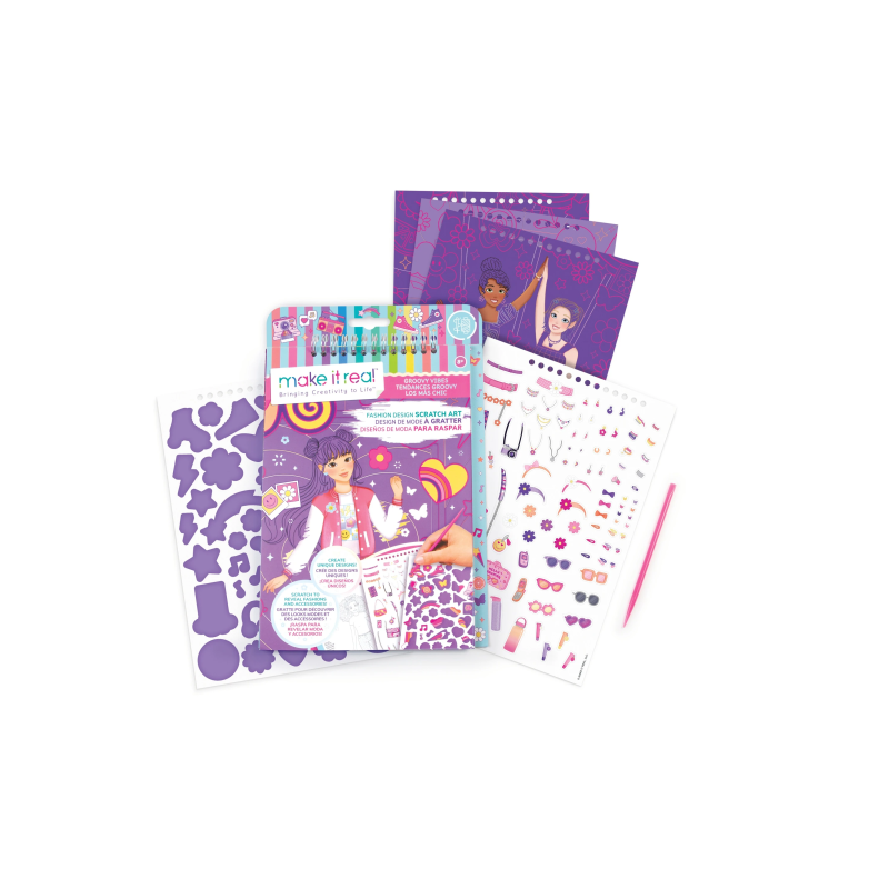 MAKE IT REAL Modes dizaina skrāpējamā māksla: Groovy Vibes