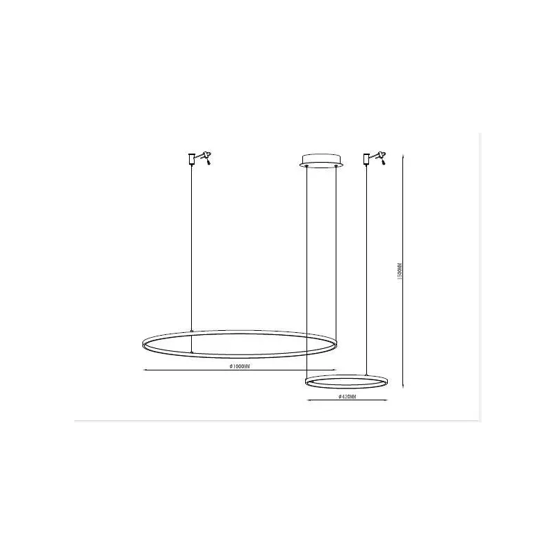 Lampa gr. led sibiu 2xapaļš 4000k melna