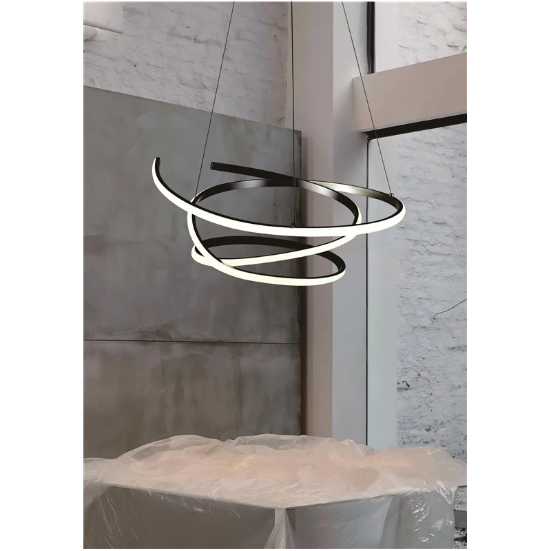 Lampa griestu led sibiu 42w 4000k melna