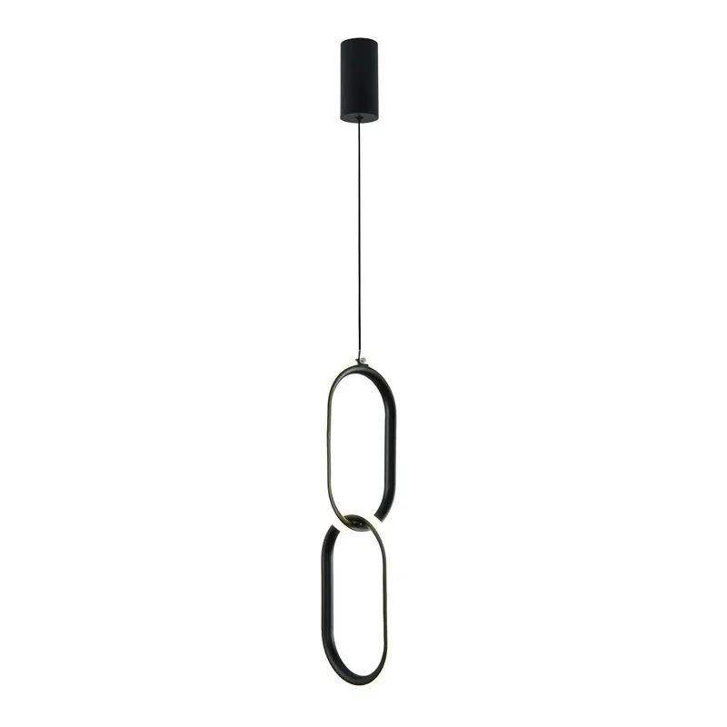 Lampa griestu led edirna 2 4000k melna