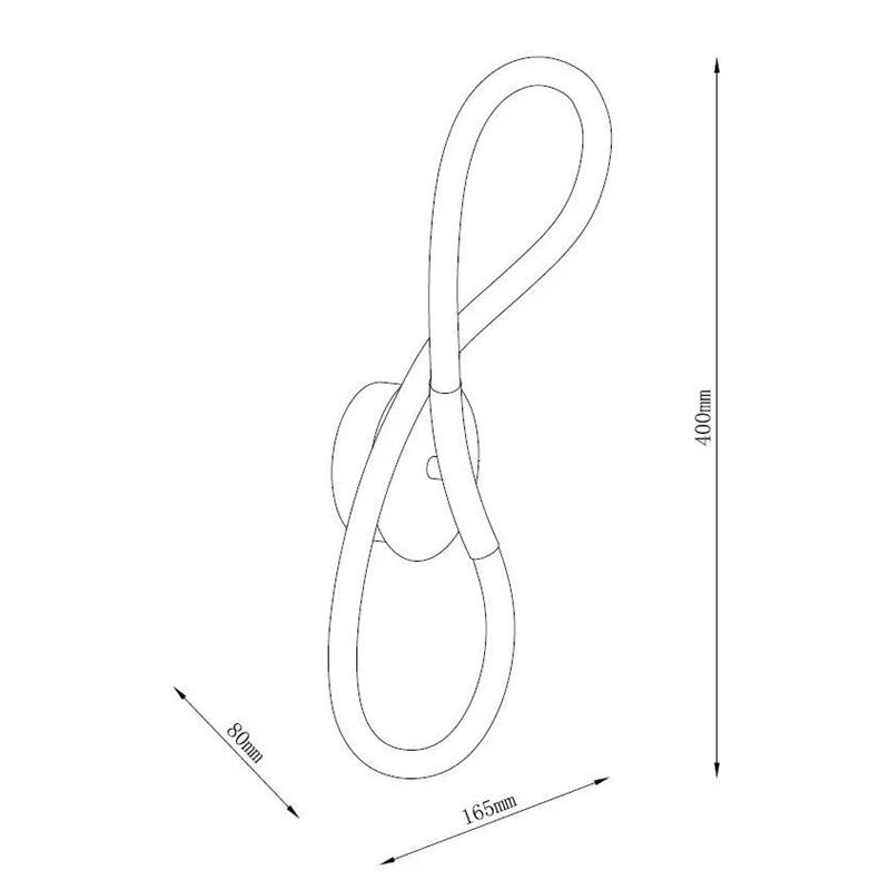 Lampa led sienas tigris 4000k zelta