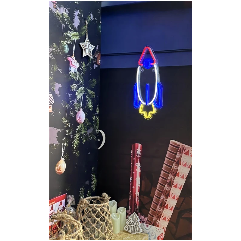 Lampa led sienas party rocket rgb usb