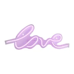 Lampa led sienas party love rgb usb