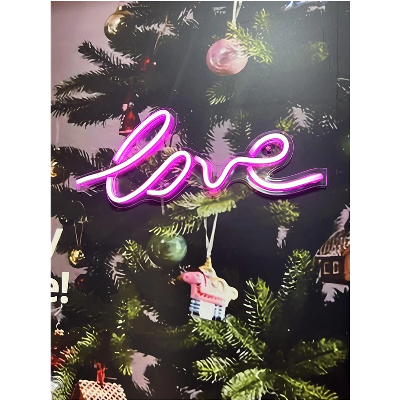 Lampa led sienas party love rgb usb