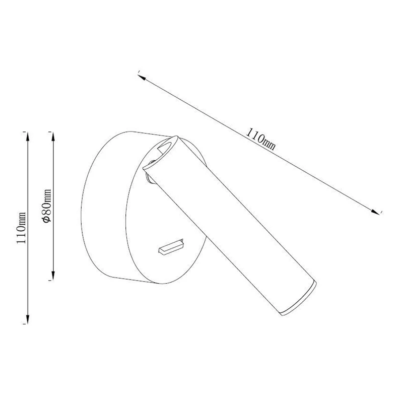 Lampa led sienas walla 4000k zelta