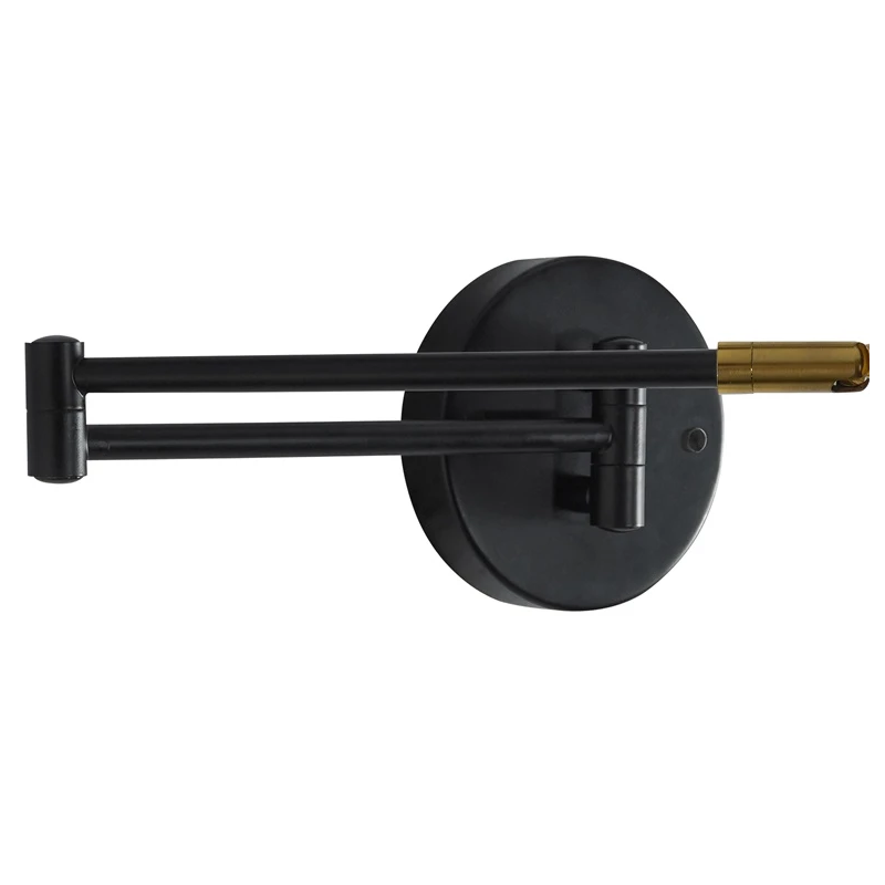 Lampa led sienas longer 4000k melna