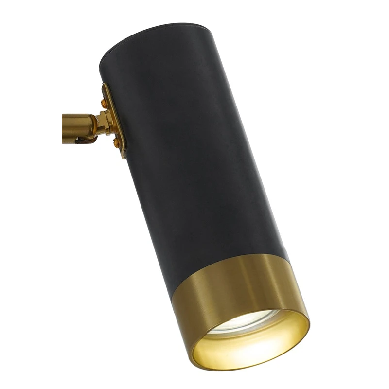 Lampa led sienas longer 4000k melna