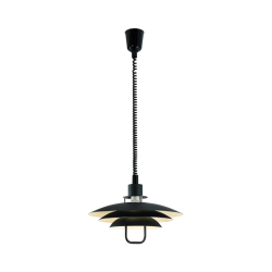 Lampa griestu isle e27 melna