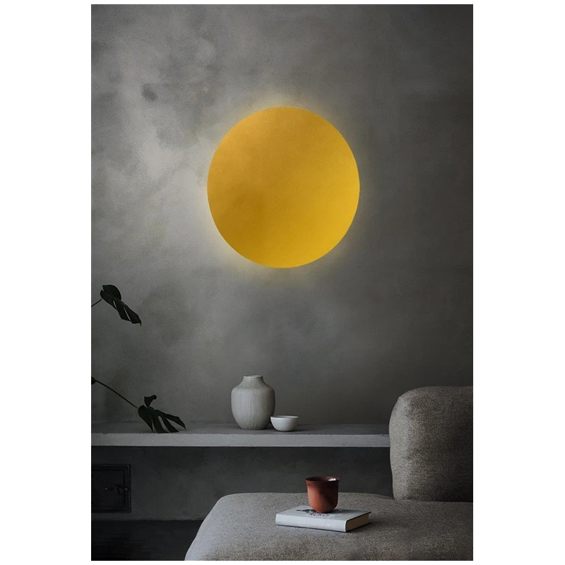 Lampa led sienas muna 4000k 25cm zelta