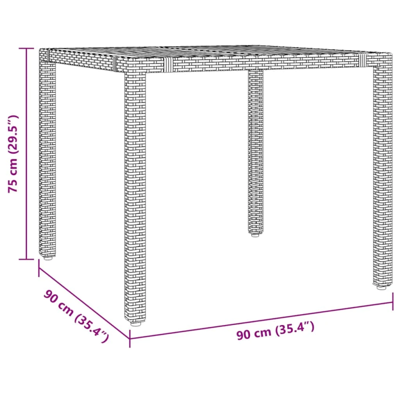 vidaXL 3-daļīgs bistro mēbeļu komplekts, matrači, pelēks PE