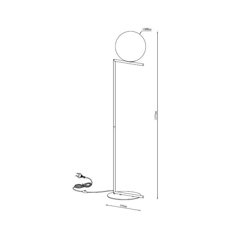 Stāvlampa raile e27 zelta