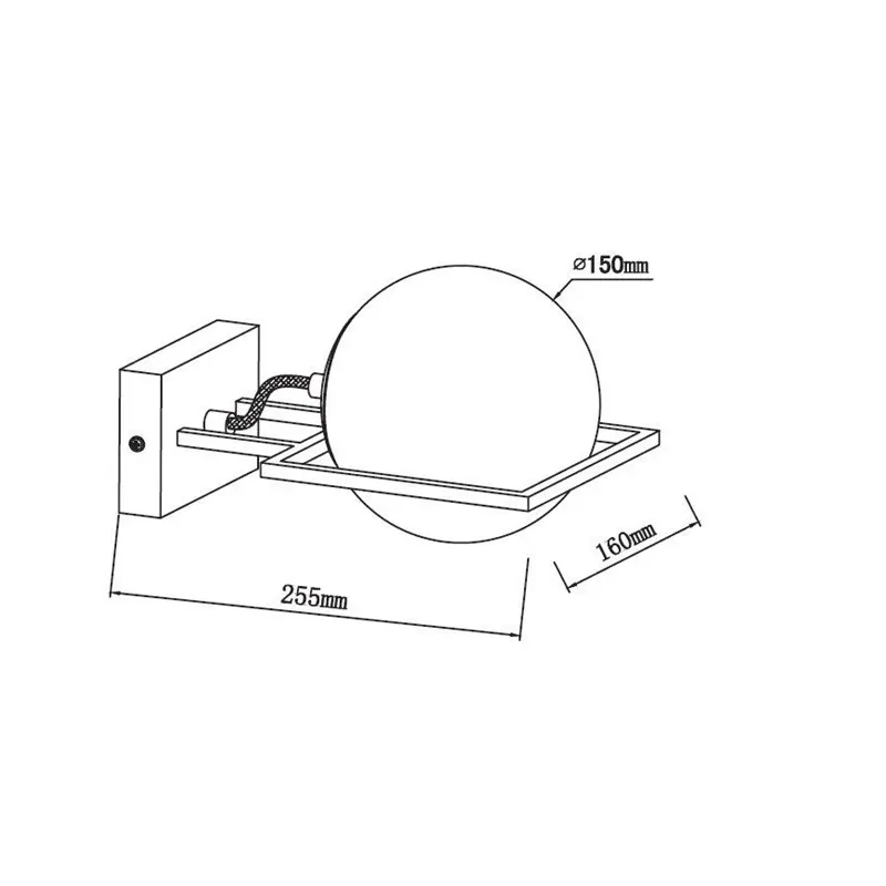 Lampa sienas Domoletti DRIFT, G9, 1 x 40 W