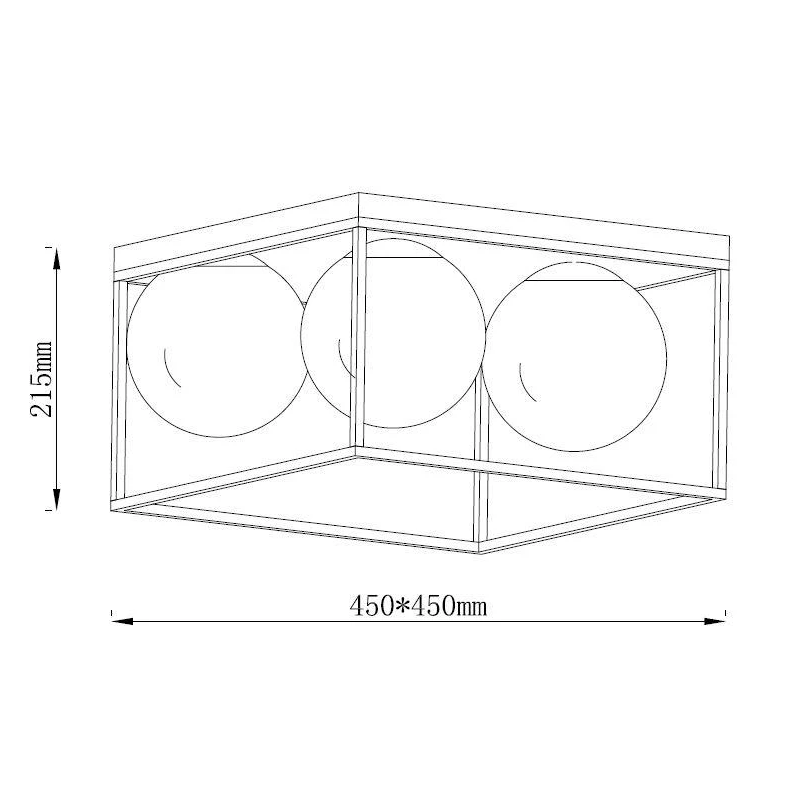 Lampas griestiem Domoletti DRIFT. 160 W. E14