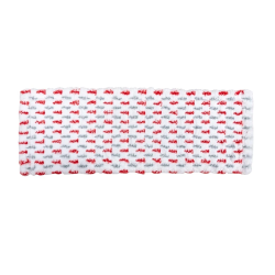 Mazgāšanas birstes lupatiņa Thema Lux, 400 mm, balta-sarkana