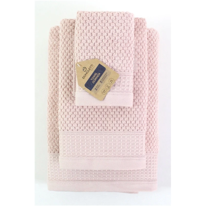 Dvielis vannasistabai Domoletti DORINDA, gaiši rozā, 30 x 50 cm