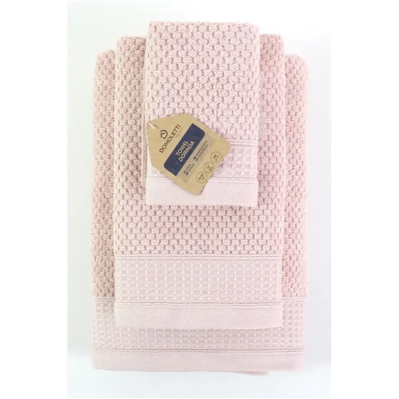 Bath Towel Domoletti DORINDA, Light Pink, 30 x 50 cm