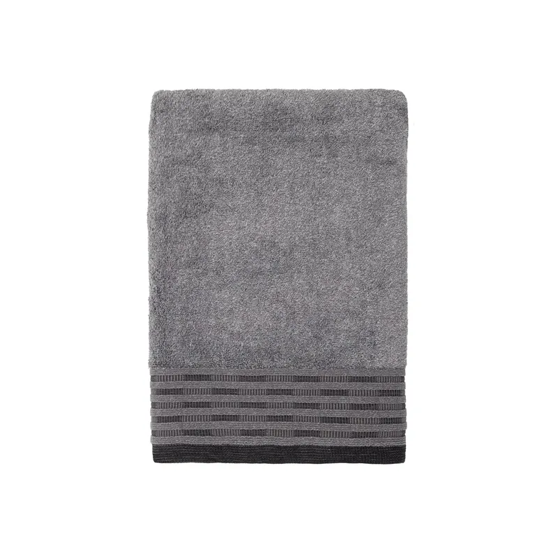 Vannas dvielis Domoletti HUDSON, pelēka, 140 cm x 70 cm